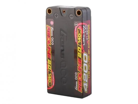 Gens Ace Redline 2.0 Race HV LiPo - 7.6V 4200mAh 140C RL2 Shorty - 5mm — image 4 of 5