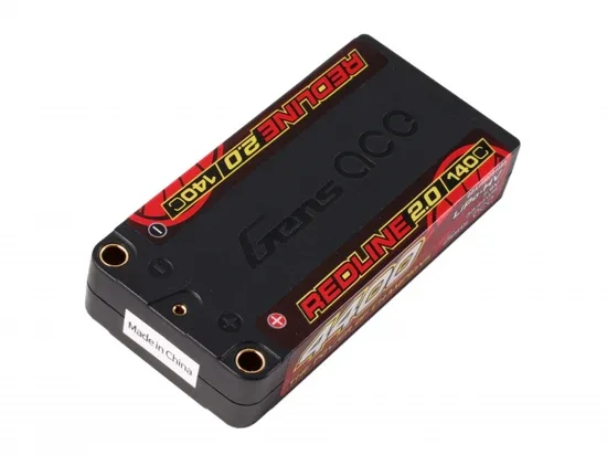 Gens Ace Redline 2.0 Race HV LiPo - 7.6V 4400mAh 140C RL2 Shorty - 5mm — image 1 of 5