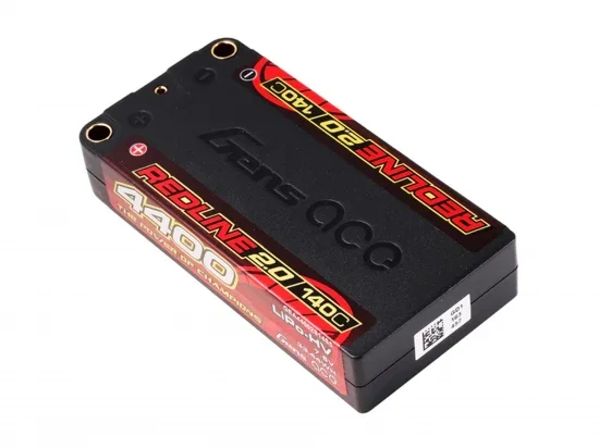 Gens Ace Redline 2.0 Race HV LiPo - 7.6V 4400mAh 140C RL2 Shorty - 5mm — image 2 of 5