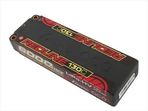Gens Ace HV LiPo Hard Case - 2S 7.6V 6000mAh 130C - 5mm Tubes — image 2 of 3