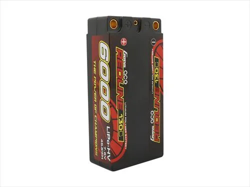Gens Ace HV LiPo Shorty Hard Case - 2S 7.6V 6000mAh 130C - 5mm Tubes — image 2 of 2