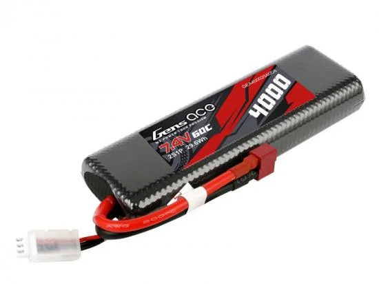 Gens Ace Hard Case Bashing Series LiPo - 2S 7.4V 4000mAh 60C - Deans &mdash; image 3 of 5