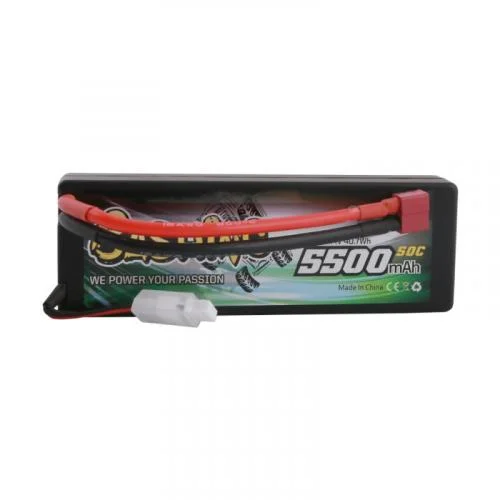 Gens Ace Hard Case 2S LiPo 5500mAh 50C - Deans &mdash; image 3 of 4