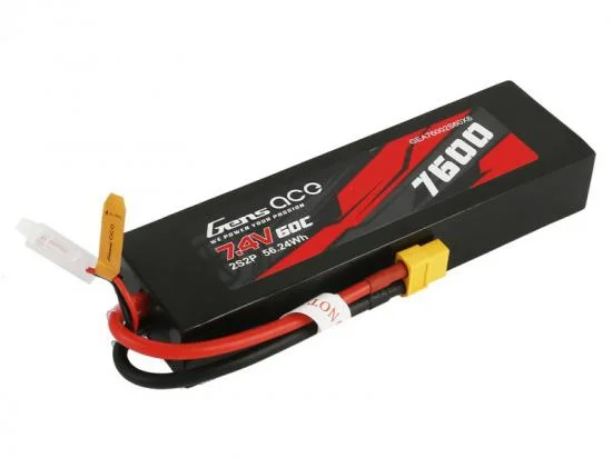 Gens Ace LiPo - 2S 7.4V 7600mah 60C with XT60 &mdash; image 3 of 5