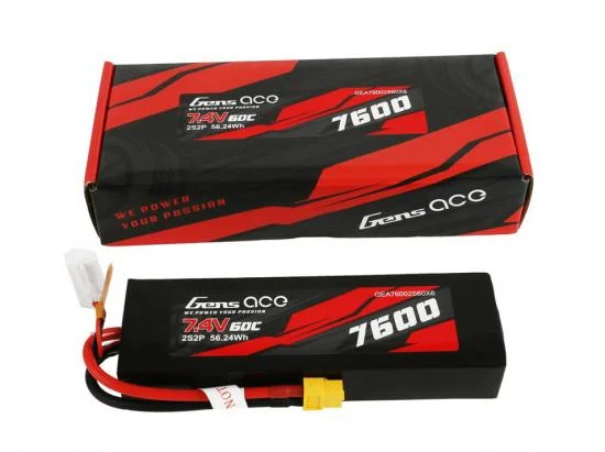 Gens Ace LiPo - 2S 7.4V 7600mah 60C with XT60 &mdash; image 5 of 5