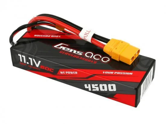 Gens Ace Hard Case LiPo - 3S 11.1V 4500mAh 60C with XT90 — image 1 of 5