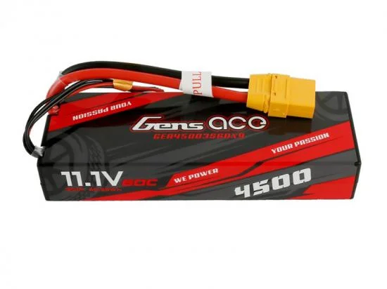 Gens Ace Hard Case LiPo - 3S 11.1V 4500mAh 60C with XT90 — image 2 of 5