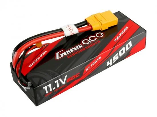 Gens Ace Hard Case LiPo - 3S 11.1V 4500mAh 60C with XT90 — image 3 of 5