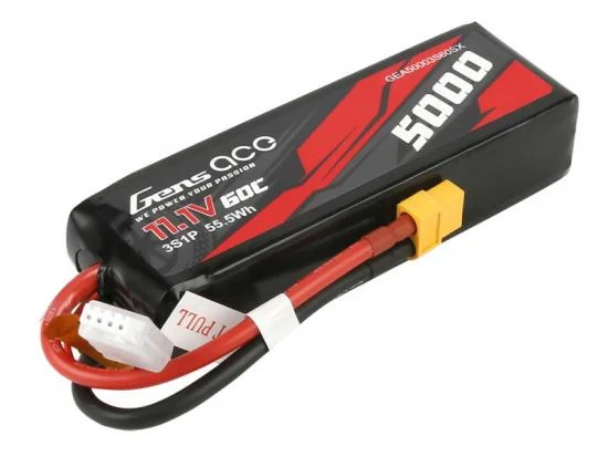 Gens Ace LiPo - 3S 11.1V 5000mAh 60C with XT60 (Short) — image 4 of 6