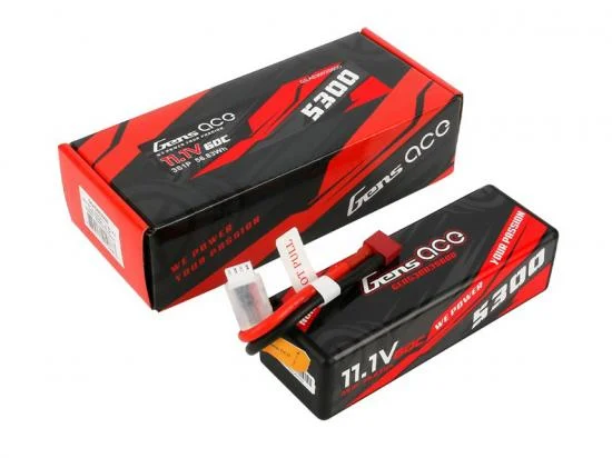 Gens Ace Hard Case LiPo - 3S 11.1V 5300mAh 60C with Deans &mdash; image 4 of 4