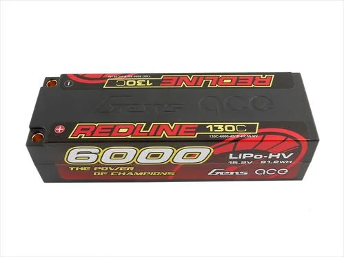 Gens Ace HV LiPo Hard Case - 4S 15.2V 6000mAh 130C - 5mm Tubes — image 1 of 3