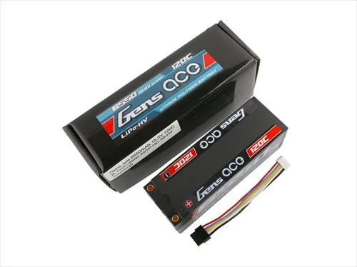 Gens Ace HV LiPo Hard Case - 4S 15.2V 6550mAh 120C - 5mm Tubes &mdash; image 2 of 5