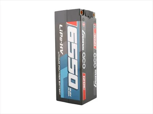Gens Ace HV LiPo Hard Case - 4S 15.2V 6550mAh 120C - 5mm Tubes &mdash; image 3 of 5