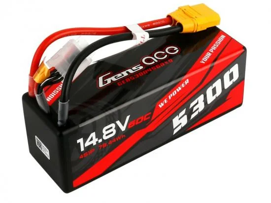 Gens Ace LiPo - 4S 14.8V 5300mAh 60C with XT90 &mdash; image 3 of 5