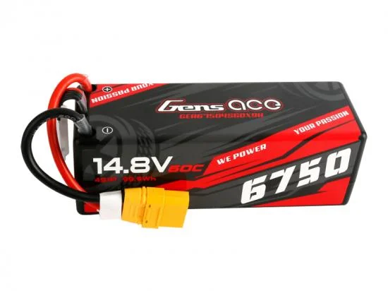 Gens Ace Hard Case LiPo - 4S 14.8V 6750mAh 60C with XT90 &mdash; image 2 of 5
