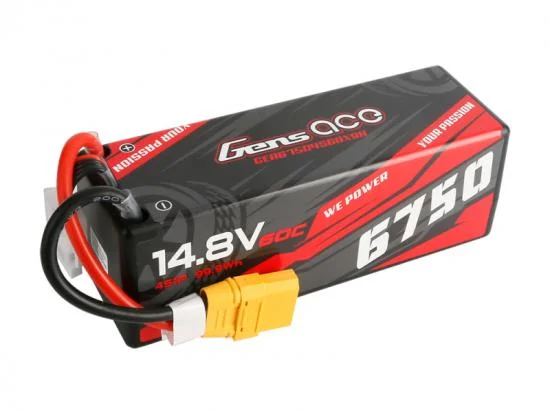 Gens Ace Hard Case LiPo - 4S 14.8V 6750mAh 60C with XT90 &mdash; image 3 of 5
