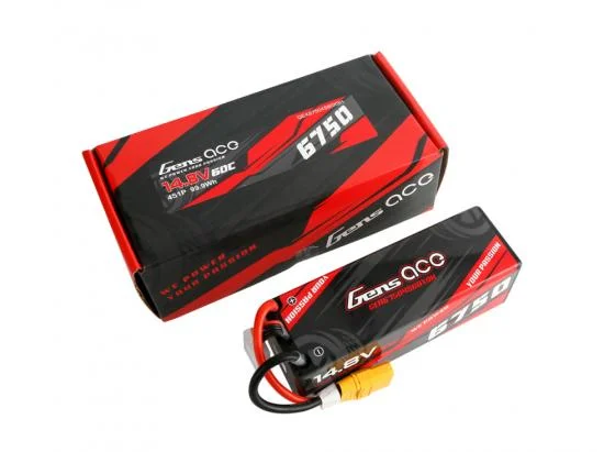 Gens Ace Hard Case LiPo - 4S 14.8V 6750mAh 60C with XT90 &mdash; image 5 of 5