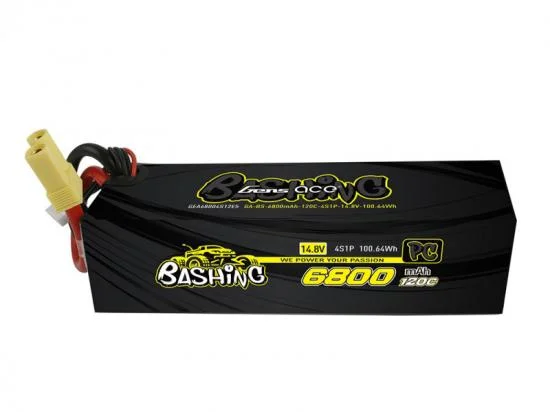 Gens Ace LiPo - 4S 14.8V 6800mah 120C with EC5 — image 2 of 5