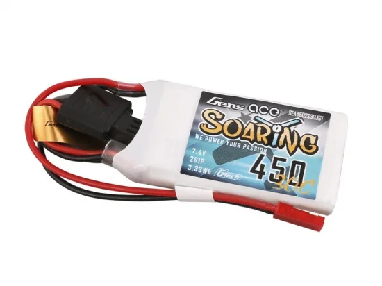 Gens Ace G-Tech LiPo - 2S 7.4V 450mAh 30C Soaring with BEC — image 2 of 5