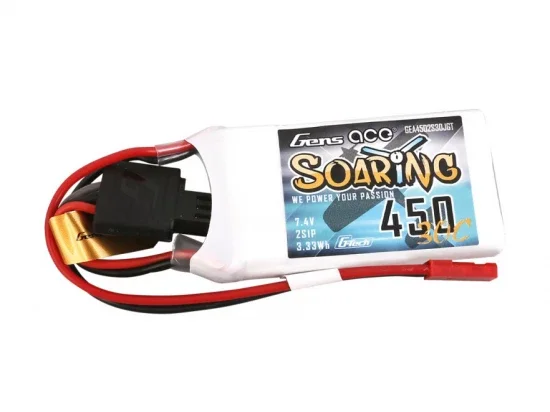 Gens Ace G-Tech LiPo - 2S 7.4V 450mAh 30C Soaring with BEC — image 3 of 5