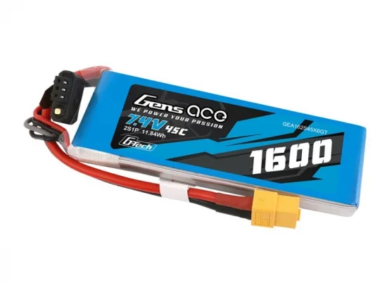 Gens Ace G-Tech LiPo - 2S 7.4V 1600mAh 45C with XT60 — image 2 of 5