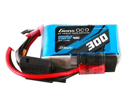 Gens Ace G-Tech LiPo - 3S 11.1V 300mAh 45C - JST — image 1 of 1