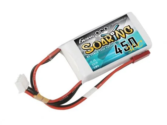 Gens Ace LiPo - 3S 11.1V 450mAh 30C Soaring with JST-SYP &mdash; image 3 of 5