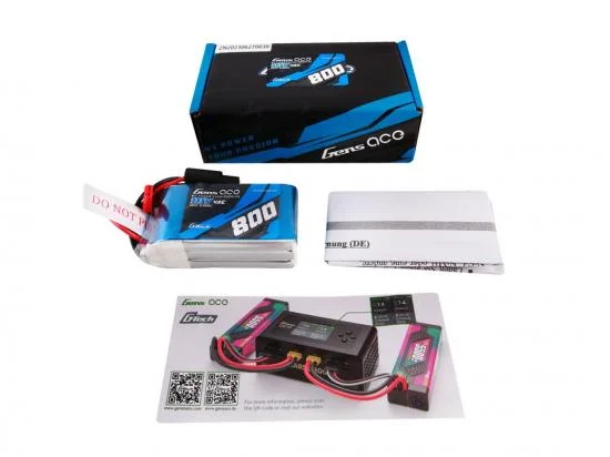 Gens Ace G-Tech LiPo - 3S 11.1V 800mAh 45C - JST — image 4 of 4