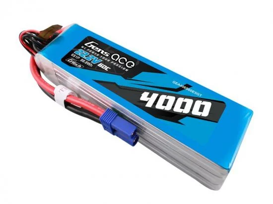Gens Ace G-Tech LiPo - 6S 22.2V 4000mAh 60C with EC5 &mdash; image 3 of 5