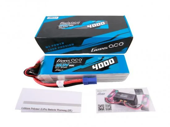 Gens Ace G-Tech LiPo - 6S 22.2V 4000mAh 60C with EC5 &mdash; image 5 of 5