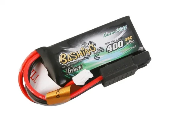 Gens Ace G-Tech LiPo - 2S 7.4V 400mAh 35C with JST (Fits SCX24) — image 1 of 5