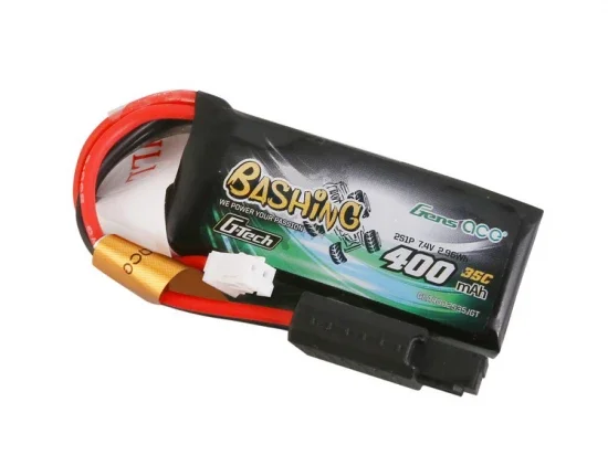 Gens Ace G-Tech LiPo - 2S 7.4V 400mAh 35C with JST (Fits SCX24) — image 2 of 5