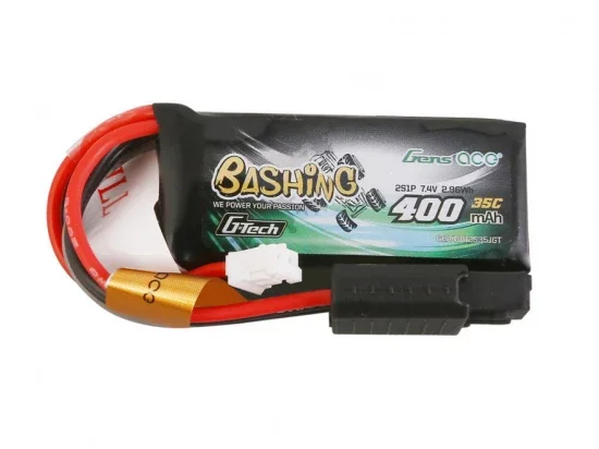 Gens Ace G-Tech LiPo - 2S 7.4V 400mAh 35C with JST (Fits SCX24) — image 3 of 5