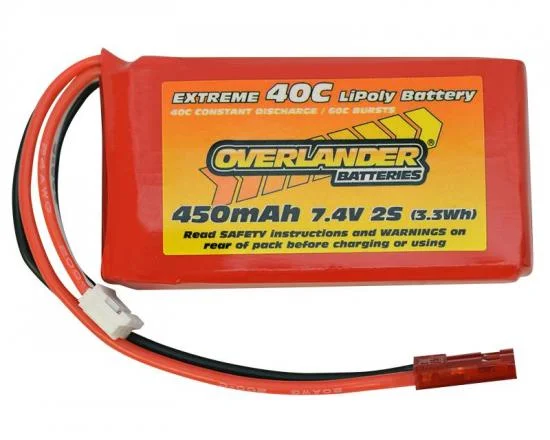 Overlander 450mAh 40C 2S LiPo Battery for Blade 130 X — image 1 of 3