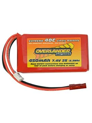 Overlander 450mAh 40C 2S LiPo Battery for Blade 130 X — image 3 of 3