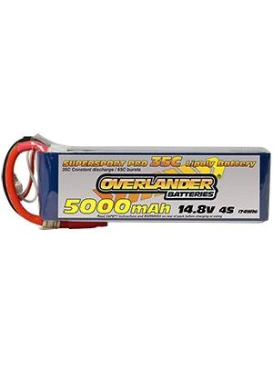 Overlander 5000mAh 14.8V 4S 35C Supersport Pro LiPo Battery — image 3 of 3