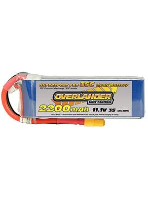 Overlander Sport LiPo 2200MAh 3S 11.1v - 35C With XT60 Connector — image 2 of 3