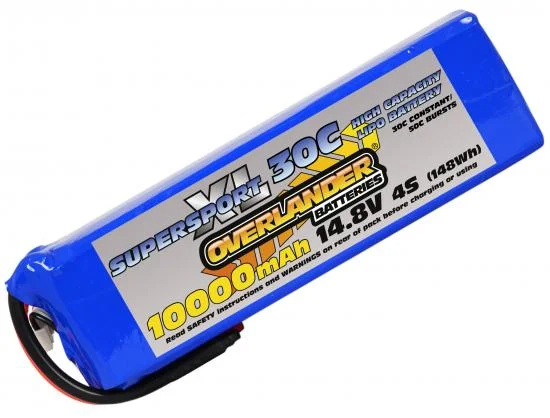 Overlander 10000mAh 14.8V 4S 30C SupersportXL LiPo Battery — image 2 of 2