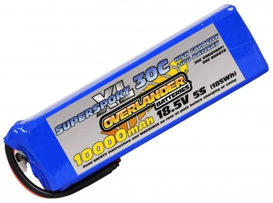 Overlander 10000mAh 18.5V 5S 30C SupersportXL LiPo Battery — image 1 of 2