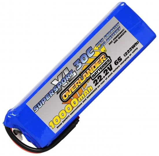 Overlander 10000mAh 22.2V 6S 30C SupersportXL LiPo Battery — image 2 of 2