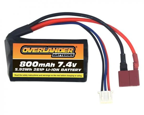 Overlander 800mAh 7.4V 2S 14500 Li-Ion Battery — image 1 of 3