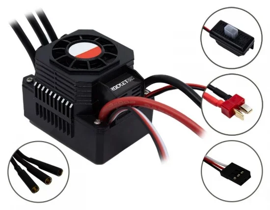 Overlander 4370KV Rocket RC Waterproof 2845 Brushless Motor + 45A ESC for 1:12 Cars &mdash; image 3 of 3