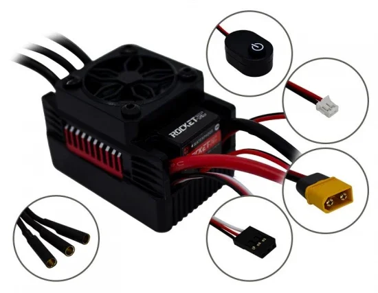 Overlander 3000KV Rocket RC V2 Supersonic F550 Brushless Motor + 60A ESC for 1:10 Cars — image 3 of 3