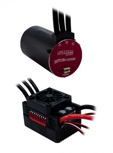 Overlander 2200KV Rocket RC V2 Supersonic 3665 Brushless Motor + 90A ESC for 1:10 and 1:8 Cars — image 1 of 3