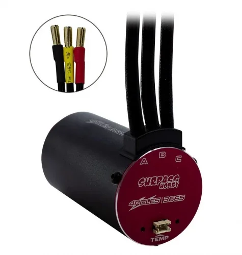 Overlander 2200KV Rocket RC V2 Supersonic 3665 Brushless Motor + 90A ESC for 1:10 and 1:8 Cars — image 2 of 3