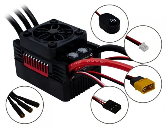 Overlander 2200KV Rocket RC V2 Supersonic 3665 Brushless Motor + 90A ESC for 1:10 and 1:8 Cars — image 3 of 3