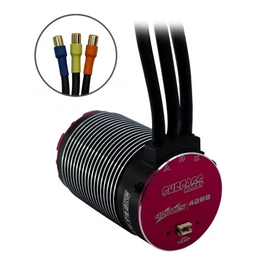 Overlander 2200KV Rocket RC V2 Supersonic 4268 Brushless Motor + 130A ESC for 1:8 Cars — image 2 of 3