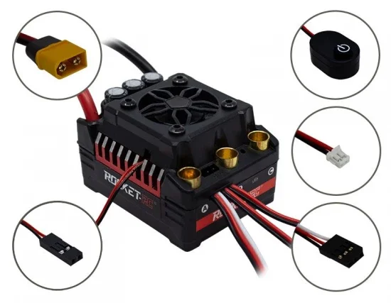Overlander 2200KV Rocket RC V2 Supersonic 4268 Brushless Motor + 130A ESC for 1:8 Cars — image 3 of 3