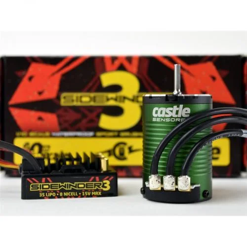 Castle Creations SV3 Sidewinder Waterproof Combo With 1406-4600KV Motor — image 2 of 3