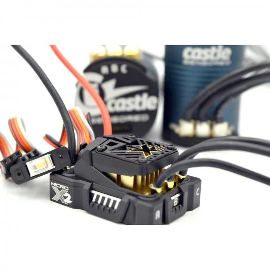 Castle Creations Mamba Micro X2 - 16.8V - Wp Sensored ESC With 1406-2850Kv Comb — image 1 of 2